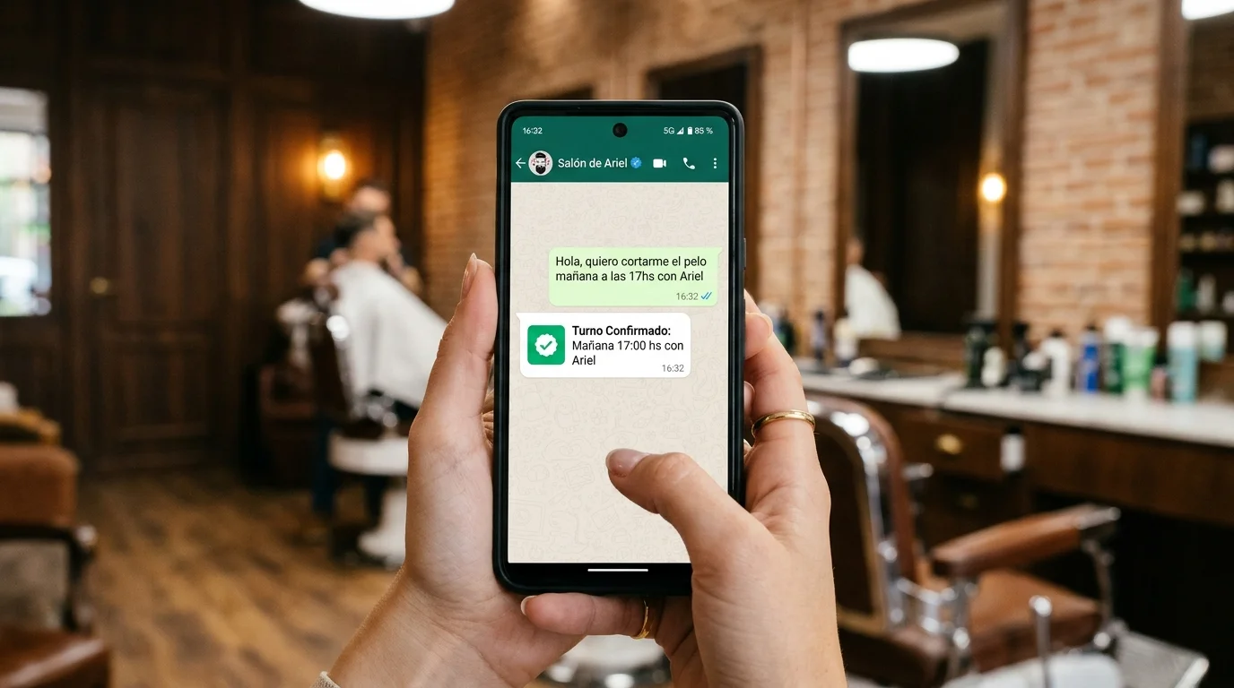 Reserva de Turnos en 1 Solo Mensaje por WhatsApp: Cómo Eliminar Menús Rígidos y Agendar en 10 Segundos
