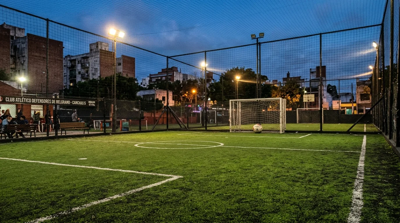 Cancha de césped sintético y complejo deportivo de fútbol en Argentina en Eldorado