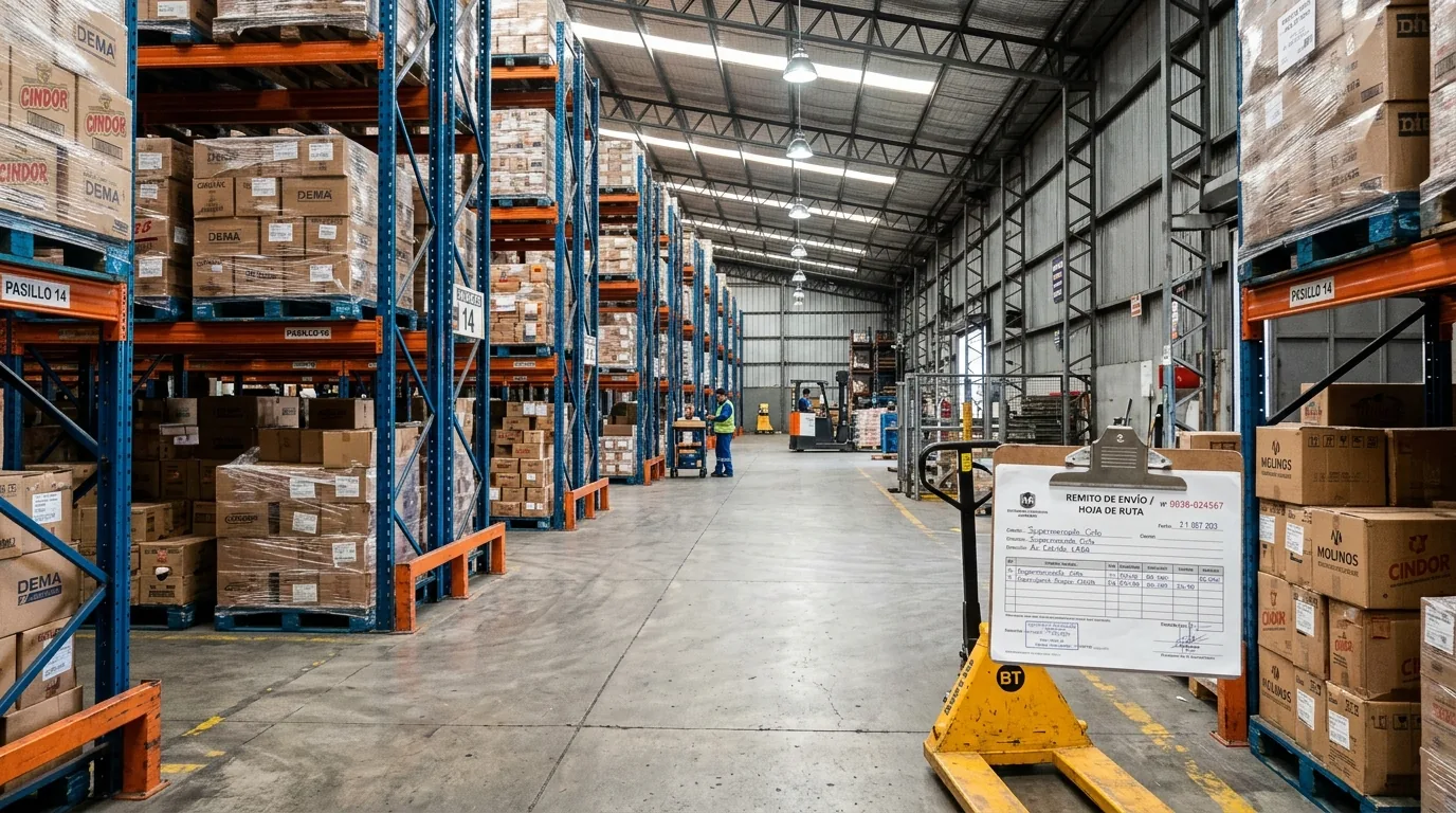 Depósito logístico de distribuidora mayorista en Argentina en Belgrano